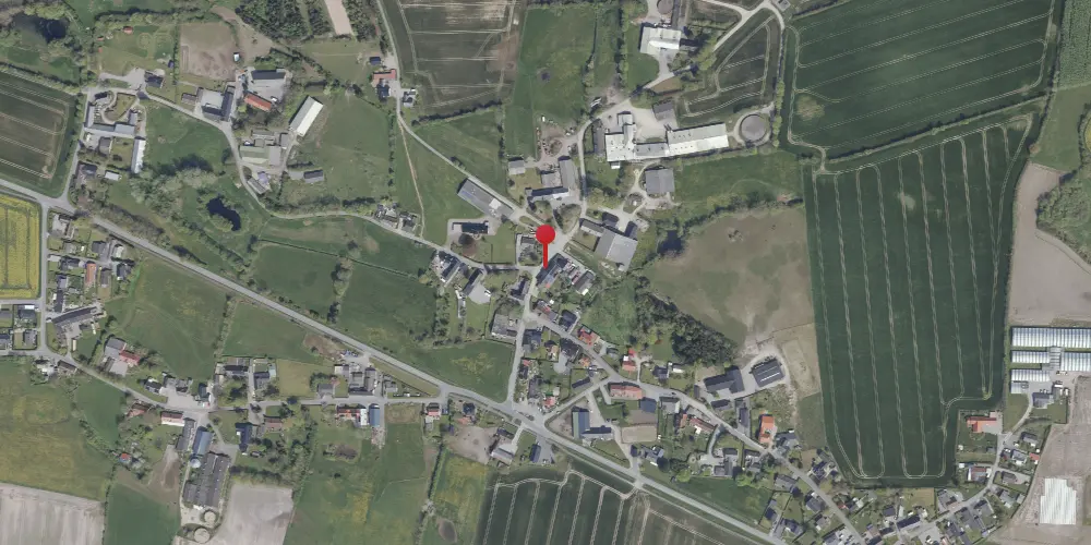 Historisk kort over Notmark-Hundslev Stationskro