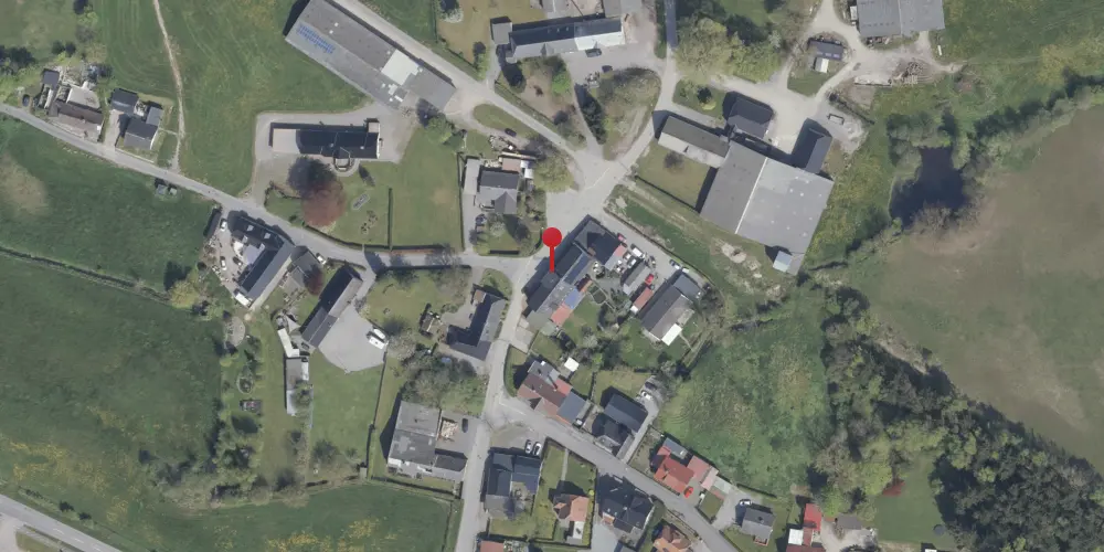 Historisk kort over Notmark-Hundslev Stationskro
