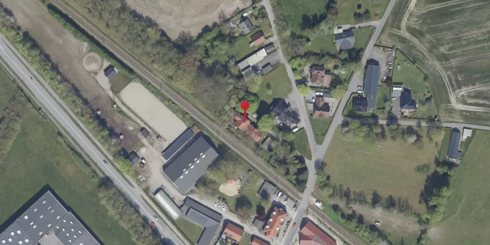 Historisk kort over Ragebøl Station