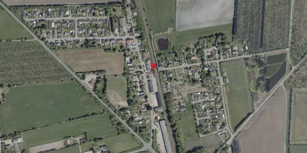 Historisk kort over Hovslund Stationsby Krydsningsstation Historisk kort over Hovslund Stationsby Krydsningsstation