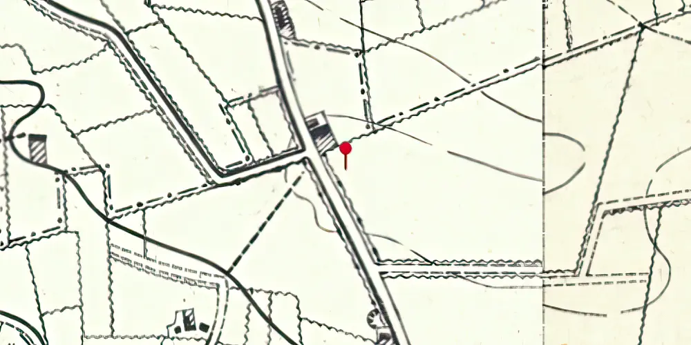 Historisk kort over Roager Station