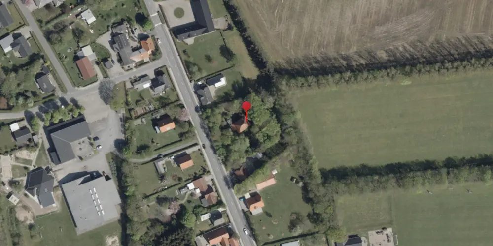 Historisk kort over Roager Station