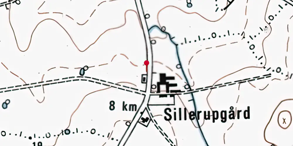 Historisk kort over Sillerupgård Trinbræt Historisk kort over Sillerupgård Trinbræt