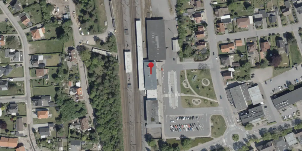 Historisk kort over Vojens Station