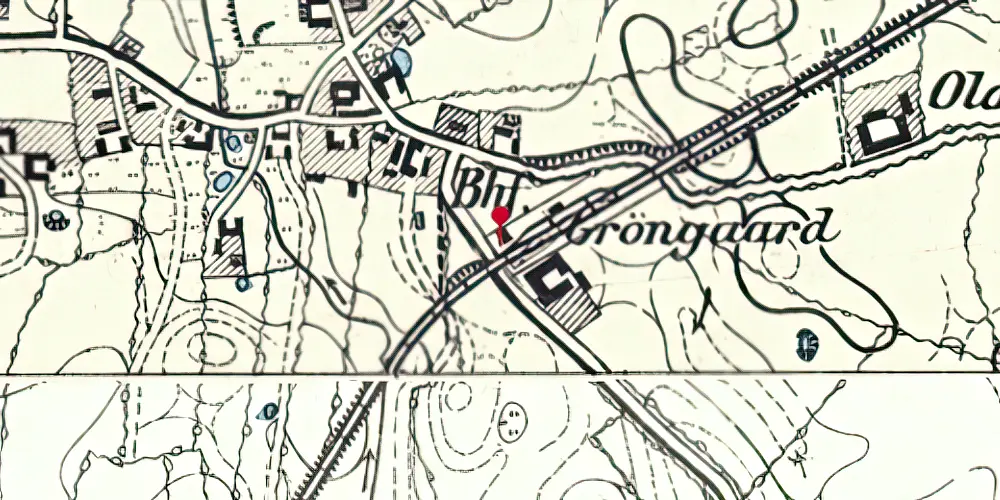Historisk kort over Simmersted Station Historisk kort over Simmersted Station