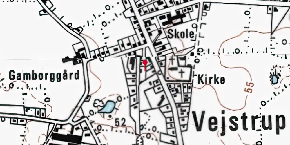 Historisk kort over Sjølund Station Historisk kort over Sjølund Station
