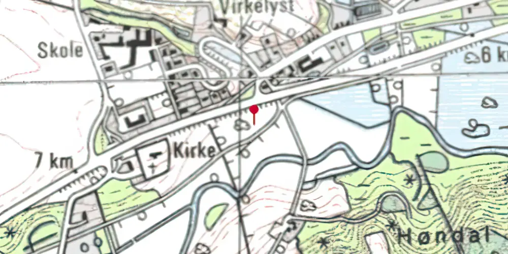 Historisk kort over Skibet Holdeplads
