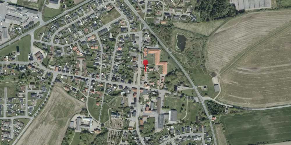 Historisk kort over Skodborg Amtsbanegård