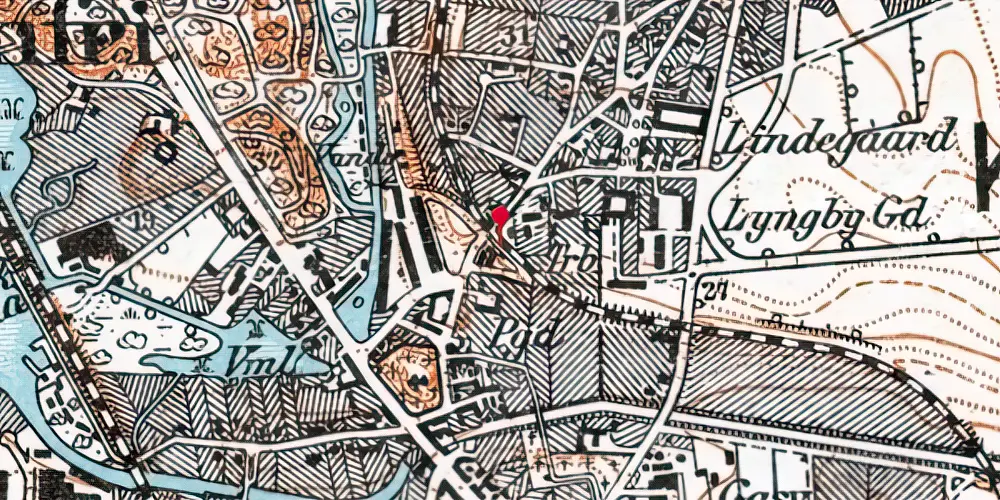 Historisk kort over Smedebakken Holdeplads Historisk kort over Smedebakken Holdeplads