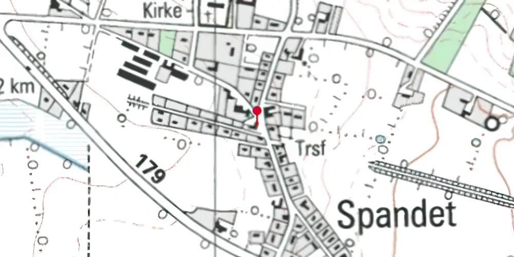 Historisk kort over Spandet Station Historisk kort over Spandet Station