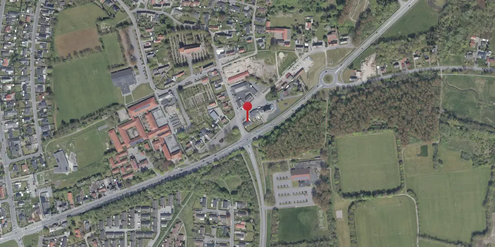 Historisk kort over Spang Station Historisk kort over Spang Station