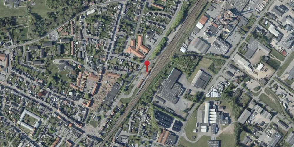 Historisk kort over Vamdrup Station Historisk kort over Vamdrup Station