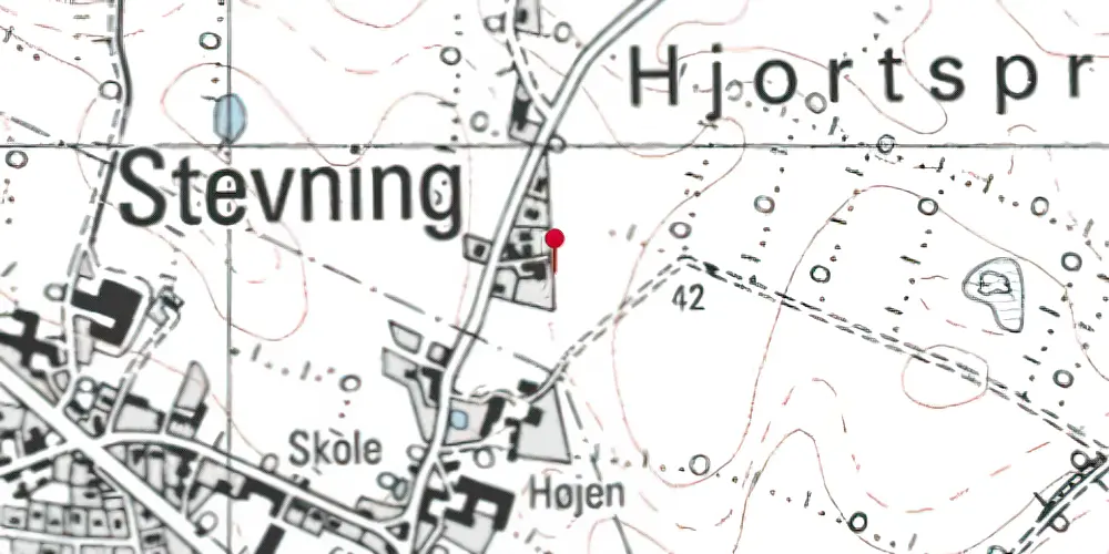 Historisk kort over Stevning Stationskro Historisk kort over Stevning Stationskro