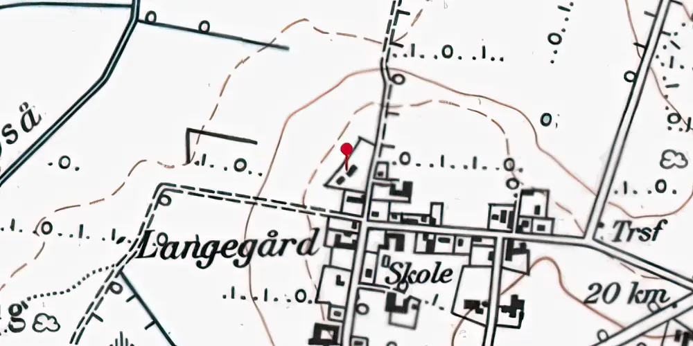 Historisk kort over Strandelhjørn Station Historisk kort over Strandelhjørn Station