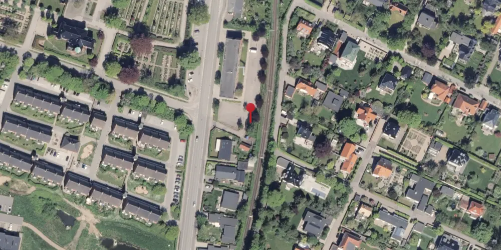 Historisk kort over Nordre Strandvej Trinbræt