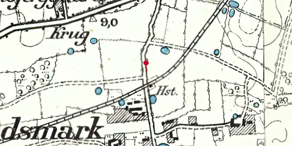 Historisk kort over Sundsmark Station Historisk kort over Sundsmark Station