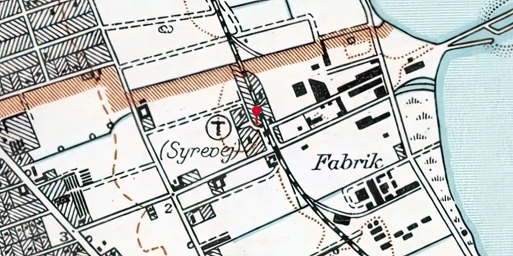 Historisk kort over Syrevej Station