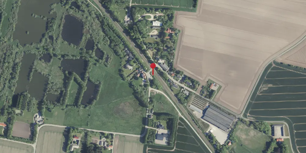 Historisk kort over Bjerregrav Station