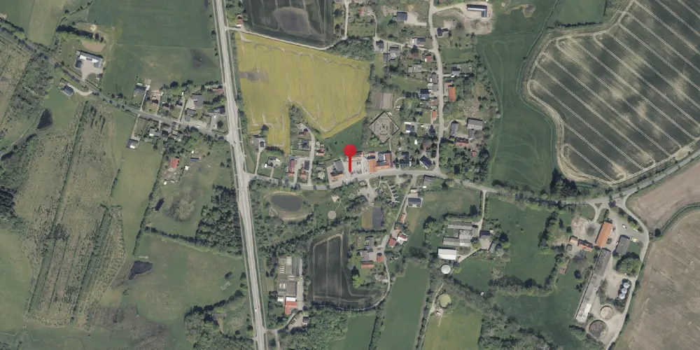 Historisk kort over Sønder Hostrup Stationskro Historisk kort over Sønder Hostrup Stationskro