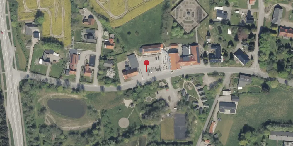 Historisk kort over Sønder Hostrup Stationskro Historisk kort over Sønder Hostrup Stationskro