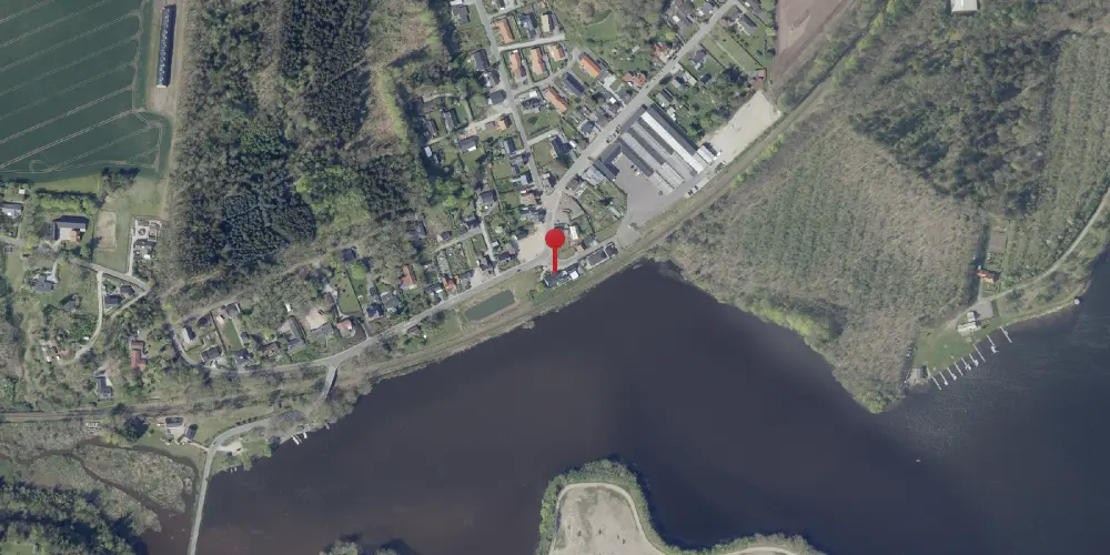 Historisk kort over Tange Station Historisk kort over Tange Station