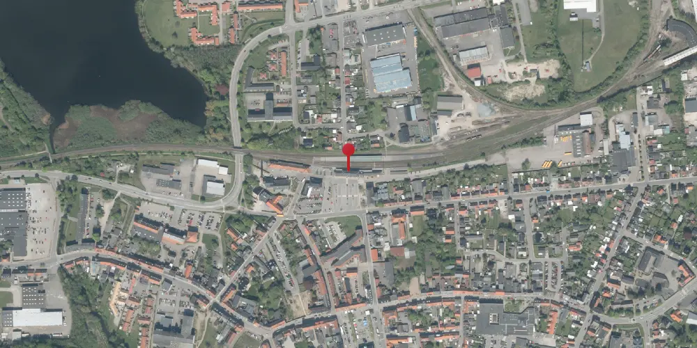 Historisk kort over Maribo Station Historisk kort over Maribo Station