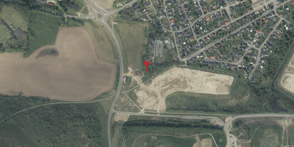 Historisk kort over Trædballe Trinbræt