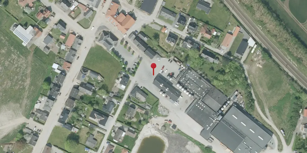 Historisk kort over Onsild Station Historisk kort over Onsild Station