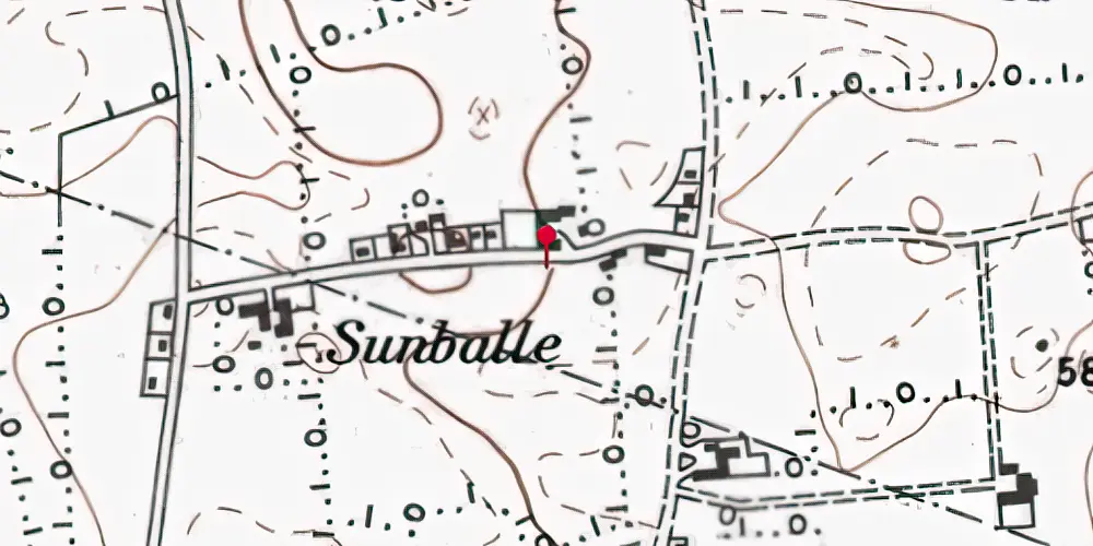 Historisk kort over Tumbøl Stationskro Historisk kort over Tumbøl Stationskro