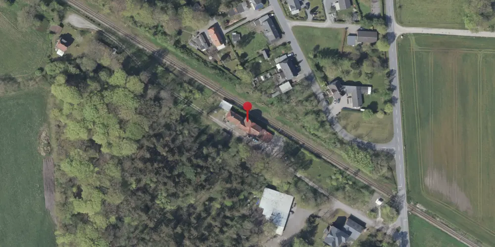 Historisk kort over Tørsbøl Station