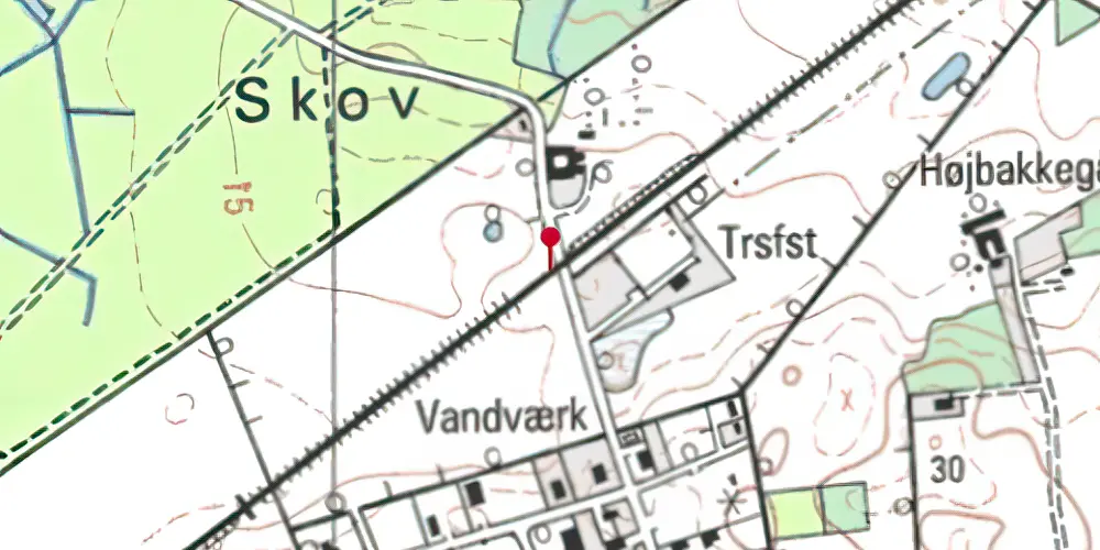 Historisk kort over Ullerup Trinbræt Historisk kort over Ullerup Trinbræt