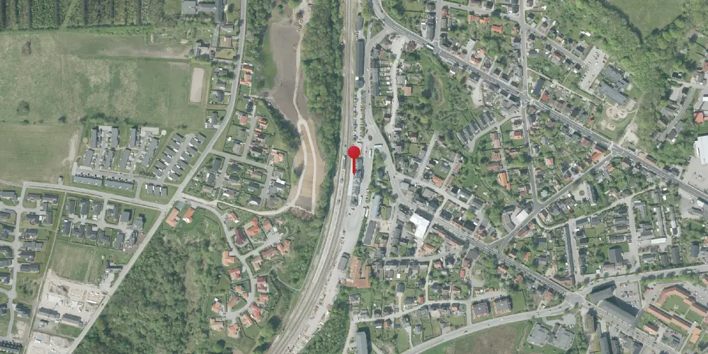 Historisk kort over Hobro Station Historisk kort over Hobro Station