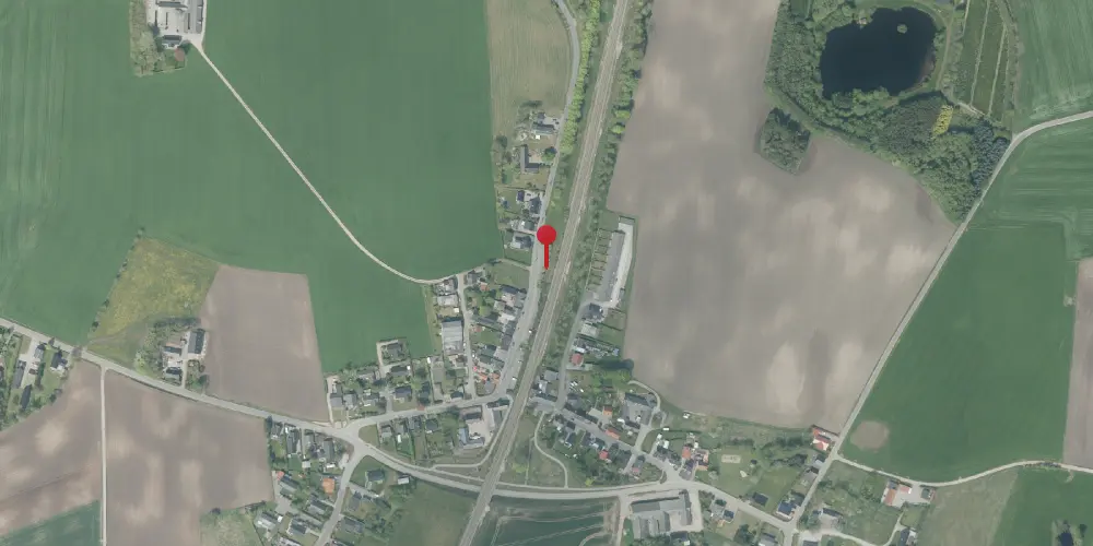 Historisk kort over Øster Doense Station