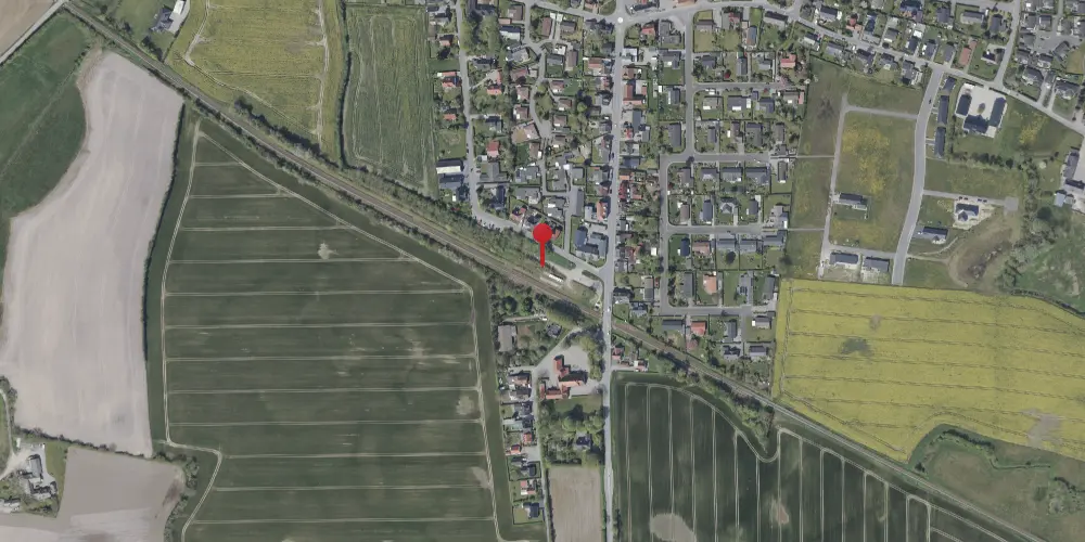 Historisk kort over Vester Sottrup Station Historisk kort over Vester Sottrup Station