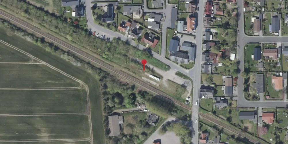 Historisk kort over Vester Sottrup Station Historisk kort over Vester Sottrup Station