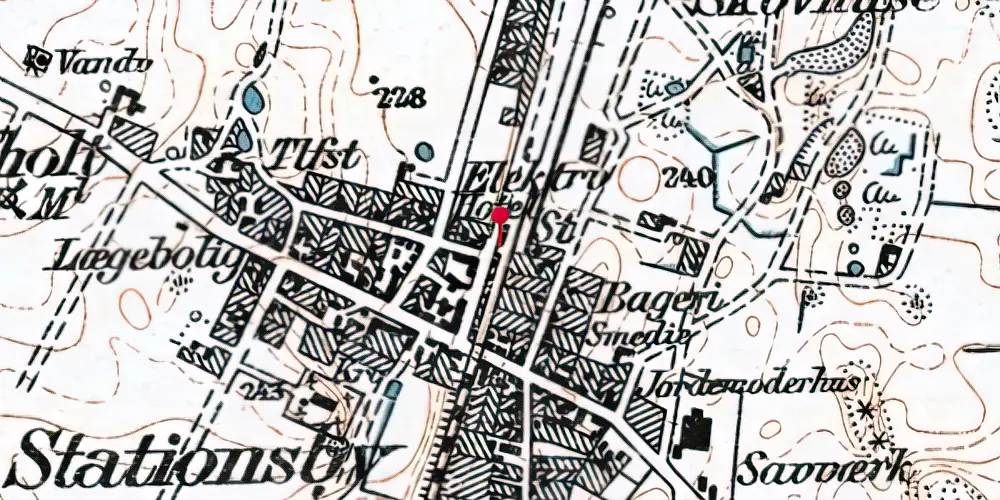 Historisk kort over Arden Station Historisk kort over Arden Station