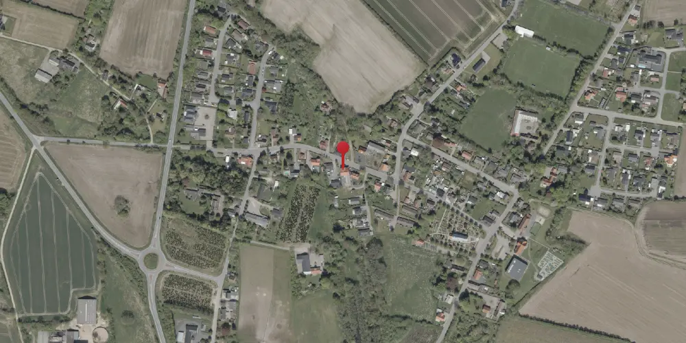Historisk kort over Øster Lindet Station