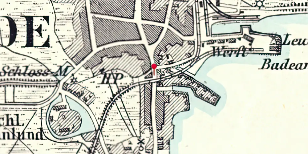 Historisk kort over Aabenraa Sønderport Trinbræt Historisk kort over Aabenraa Sønderport Trinbræt
