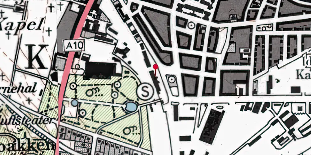 Historisk kort over Aalborg Station Historisk kort over Aalborg Station