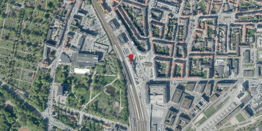 Historisk kort over Aalborg Station Historisk kort over Aalborg Station