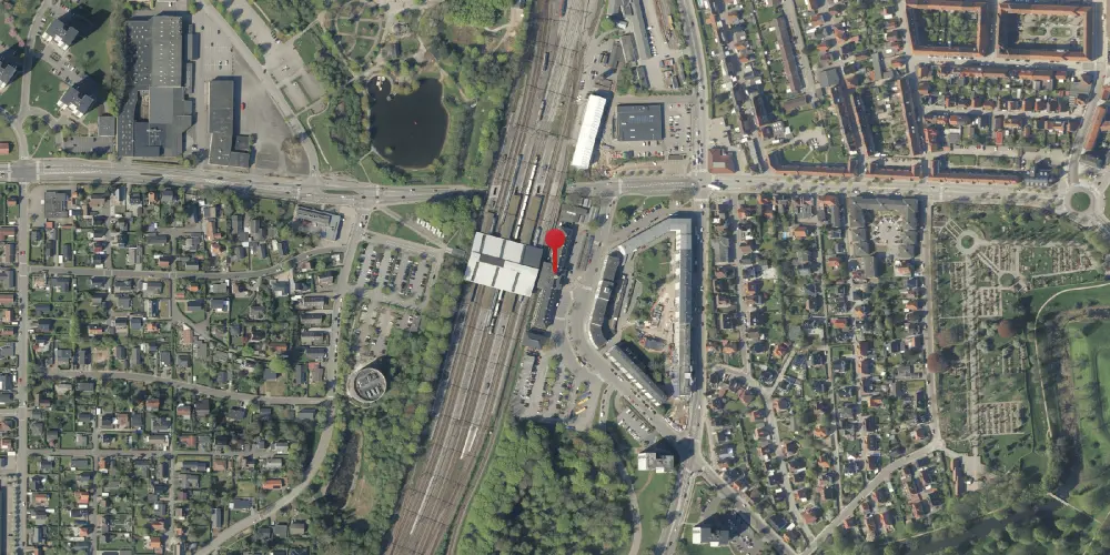 Historisk kort over Fredericia Station Historisk kort over Fredericia Station