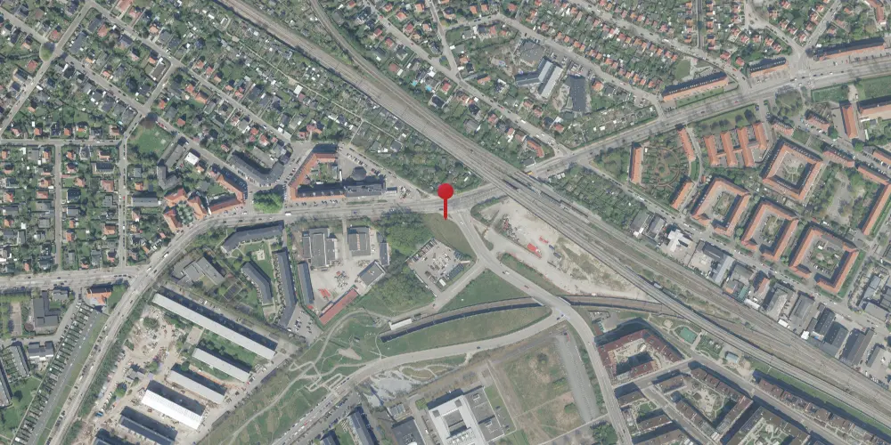 Historisk kort over Valby Gasværk Station Historisk kort over Valby Gasværk Station