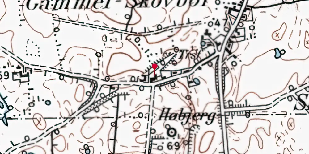 Historisk kort over Skovbøl Stationskro Historisk kort over Skovbøl Stationskro