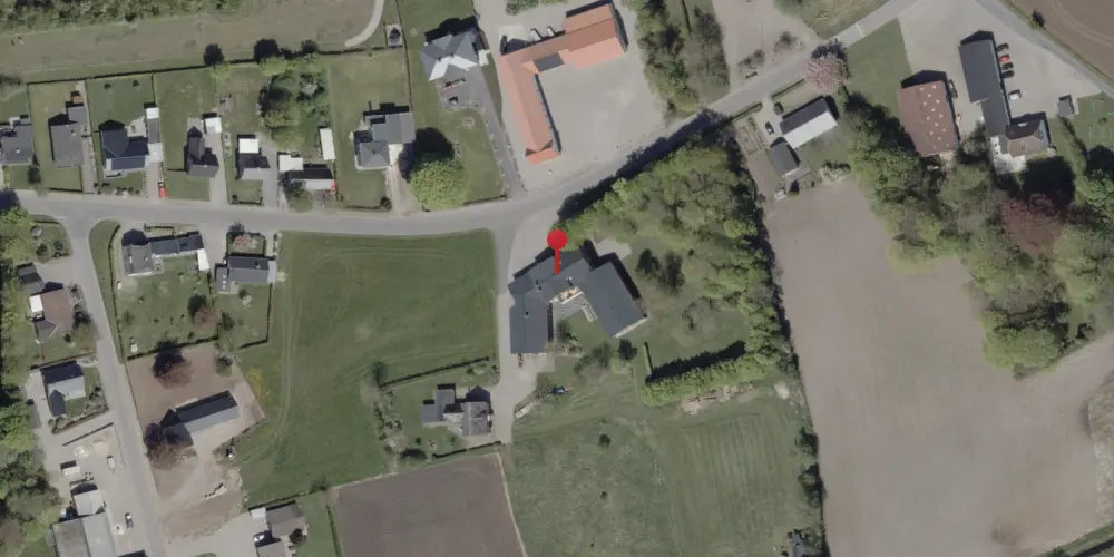 Historisk kort over Klovtoft (Smalspor) Stationskro