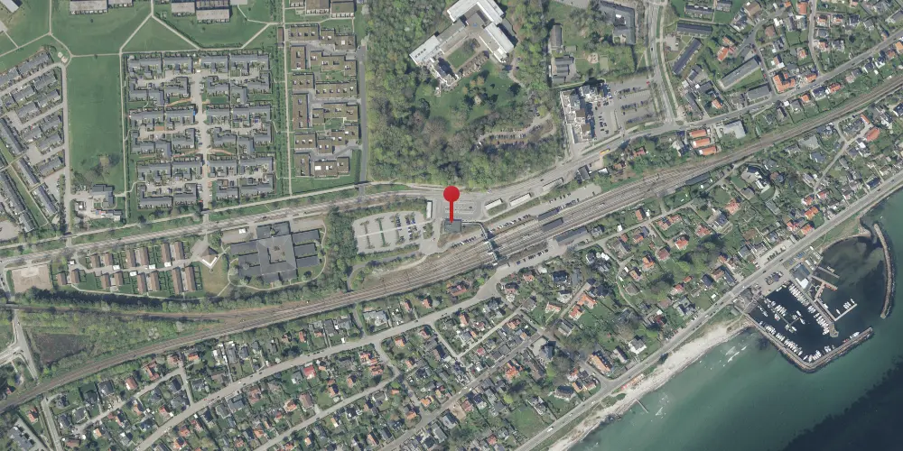Historisk kort over Snekkersten Station Historisk kort over Snekkersten Station