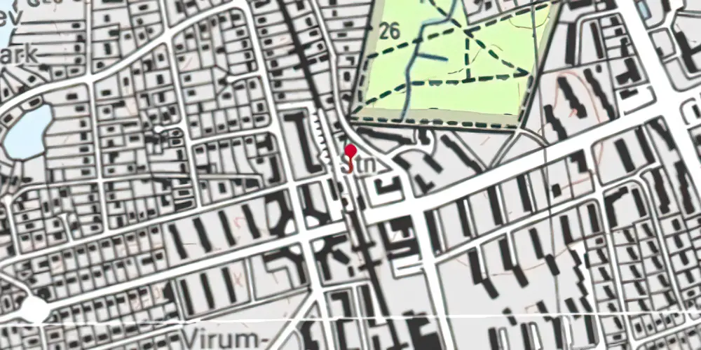 Historisk kort over Virum S-togsstation Historisk kort over Virum S-togsstation
