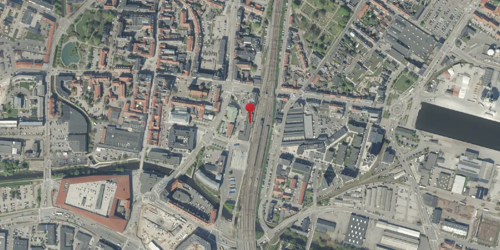 Historisk kort over Vejle Station Historisk kort over Vejle Station