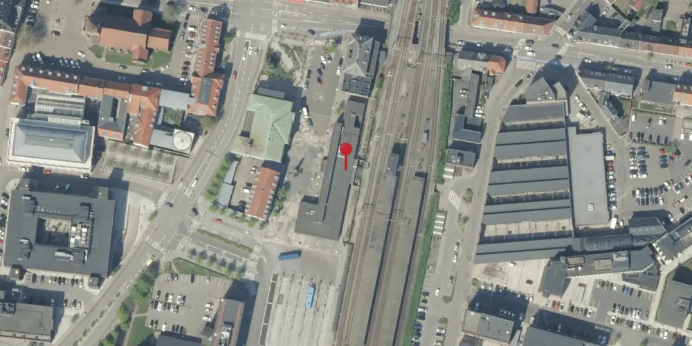 Historisk kort over Vejle Station Historisk kort over Vejle Station