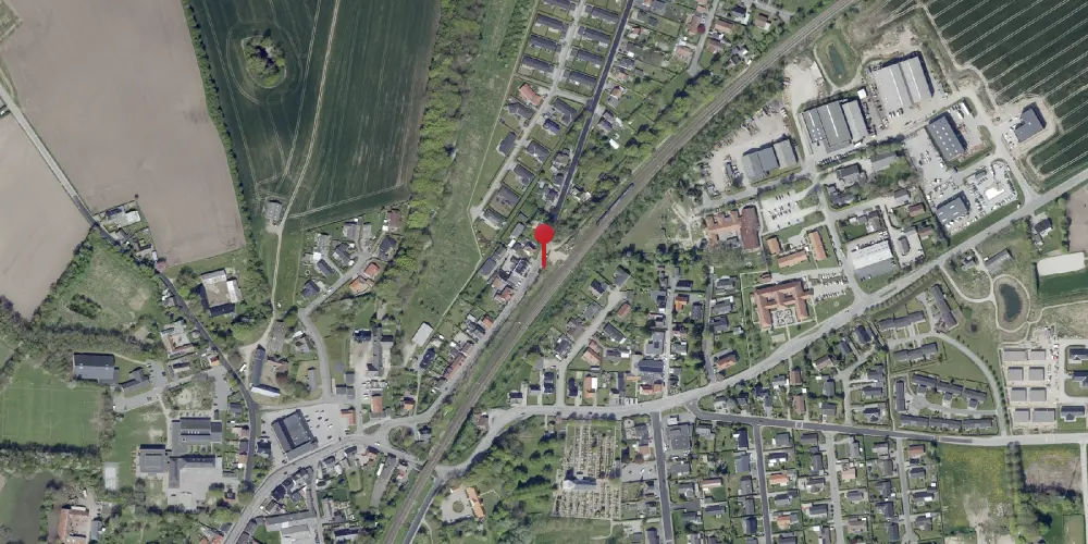 Historisk kort over Hatting Station Historisk kort over Hatting Station
