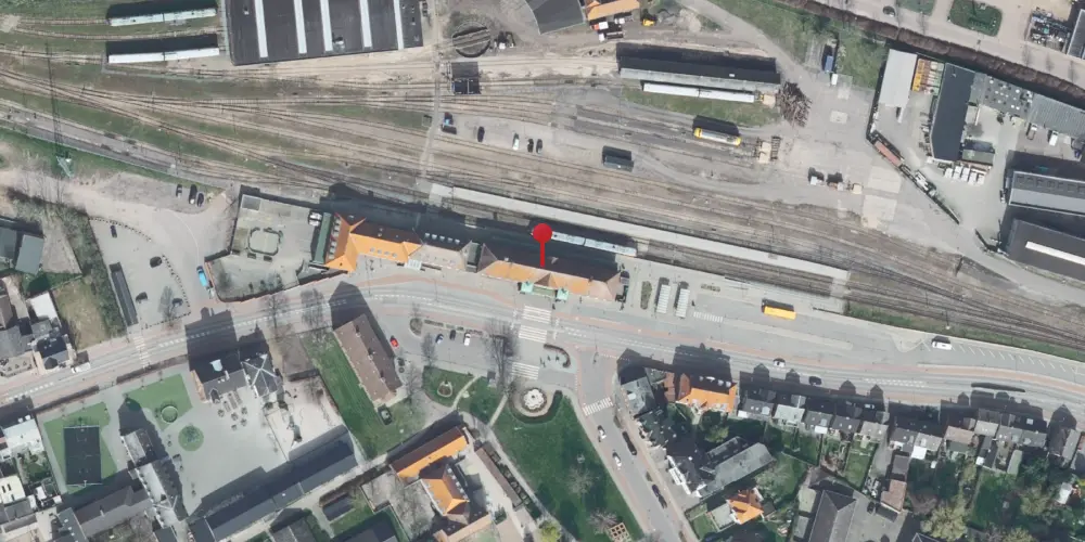 Historisk kort over Nakskov Station [1874-1925]